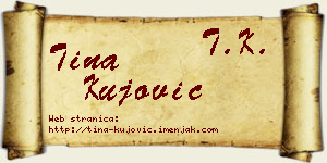 Tina Kujović vizit kartica